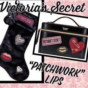 Victoria’s Secret Patchwork Stocking & Vanity Case